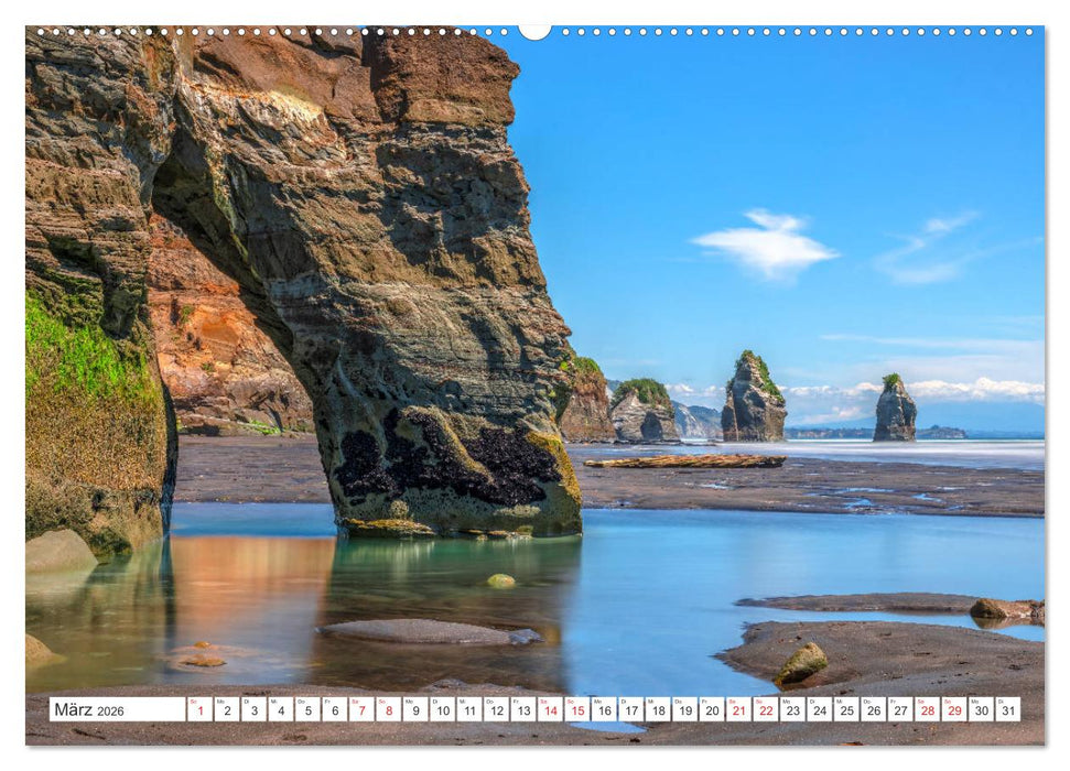 Neuseeland Nordinsel - Das Land der Hobbits und Vulkane (CALVENDO Premium Wandkalender 2026)