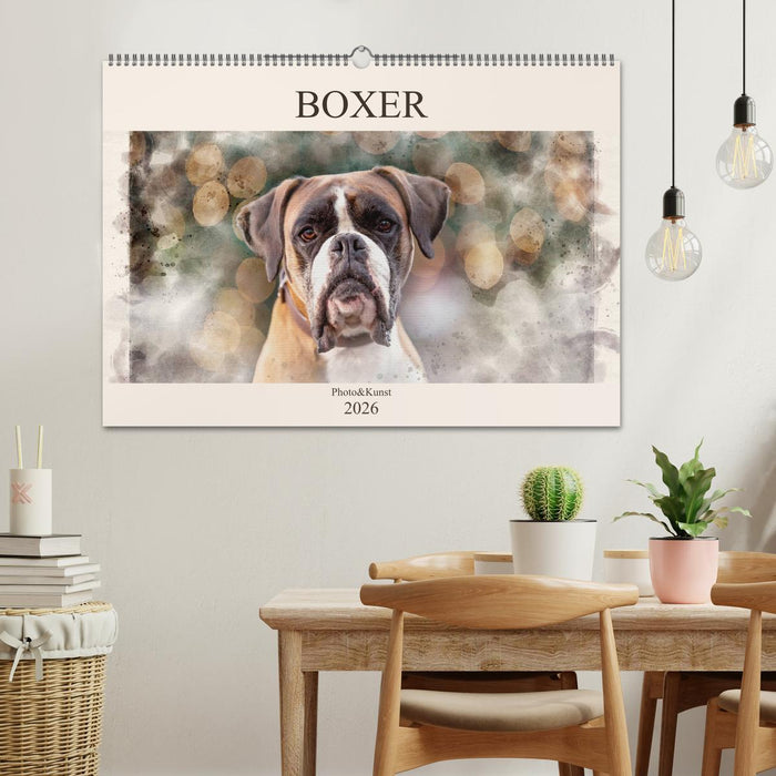 Boxer Photo&Kunst (CALVENDO Wandkalender 2026)