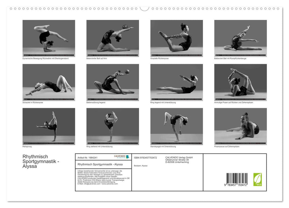 Rhythmisch Sportgymnastik - Alyssa (CALVENDO Premium Wandkalender 2026)
