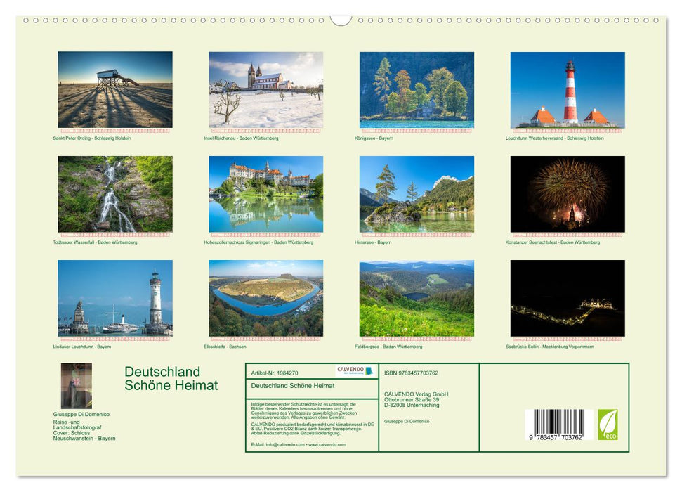 Deutschland Schöne Heimat (CALVENDO Premium Wandkalender 2026)
