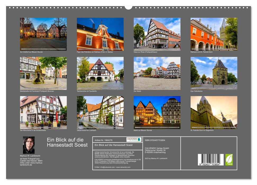 Ein Blick auf die Hansestadt Soest (CALVENDO Premium Wandkalender 2026)