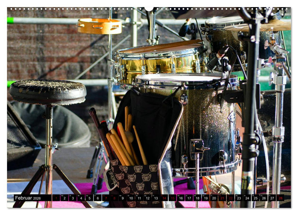 Percussion - Rhythmus im Blut (CALVENDO Premium Wandkalender 2026)