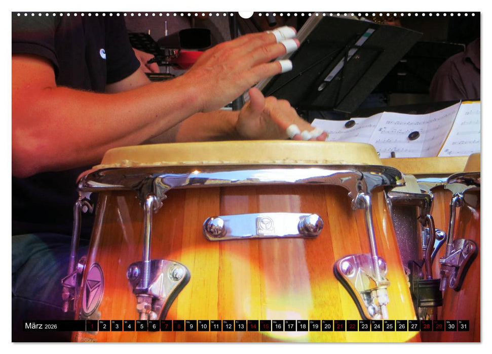 Percussion - Rhythmus im Blut (CALVENDO Premium Wandkalender 2026)