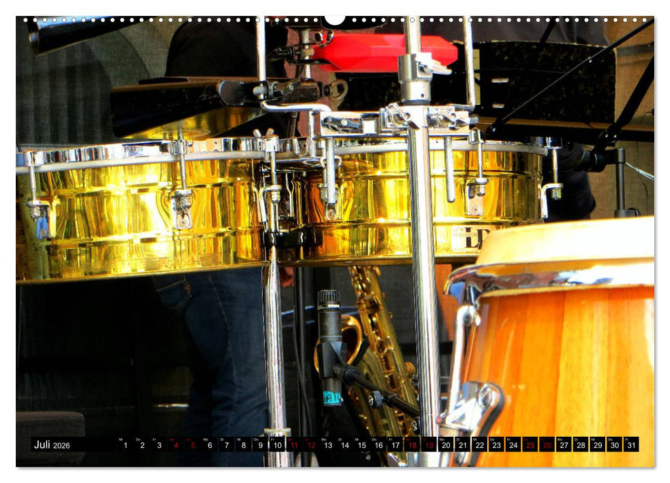 Percussion - Rhythmus im Blut (CALVENDO Premium Wandkalender 2026)