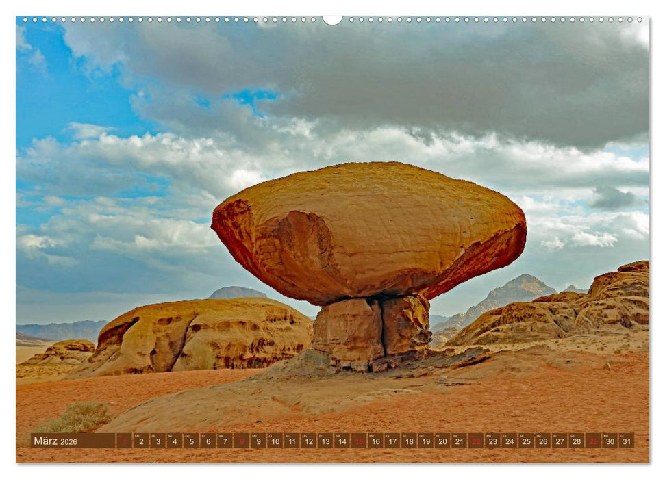 Die Wüste Wadi Rum (CALVENDO Premium Wandkalender 2026)