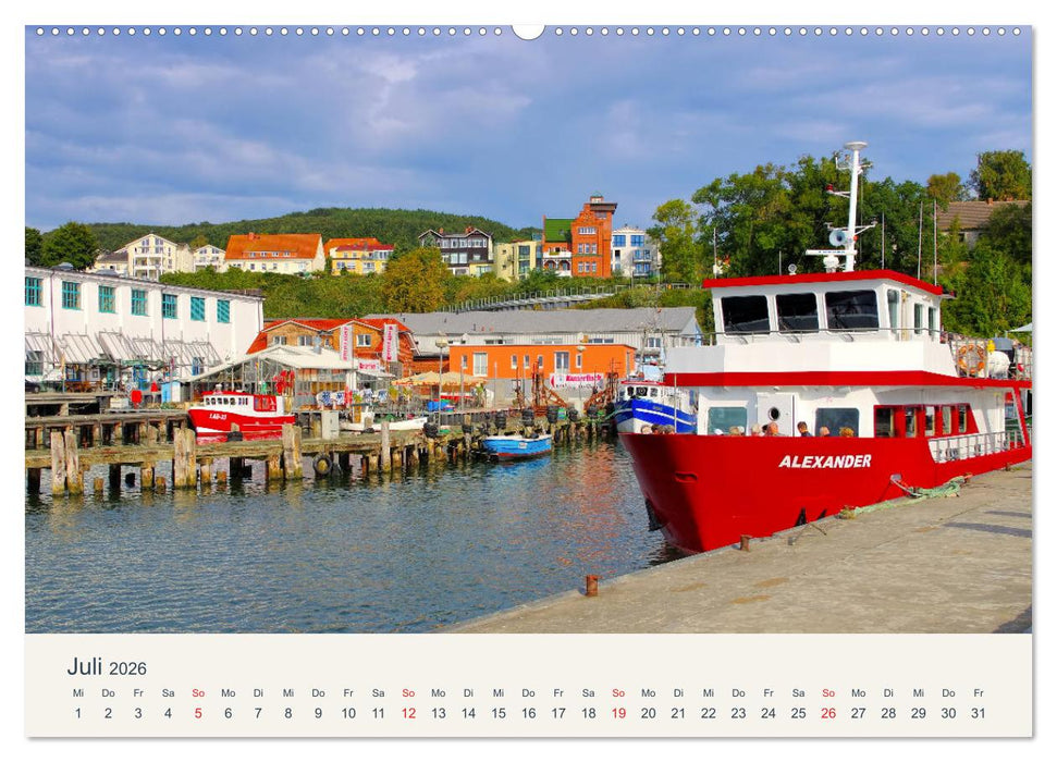 Sassnitz und die Kreideküste - Herbstimpressionen vom Hochuferweg Jasmund (CALVENDO Premium Wandkalender 2026)