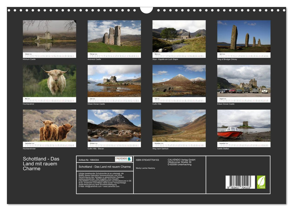 Schottland - Das Land mit rauem Charme (CALVENDO Wandkalender 2026)