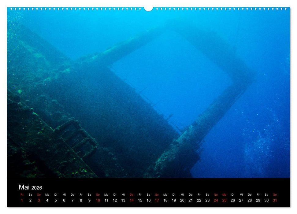 Abu Nuhas - Wracks im Roten Meer (CALVENDO Premium Wandkalender 2026)