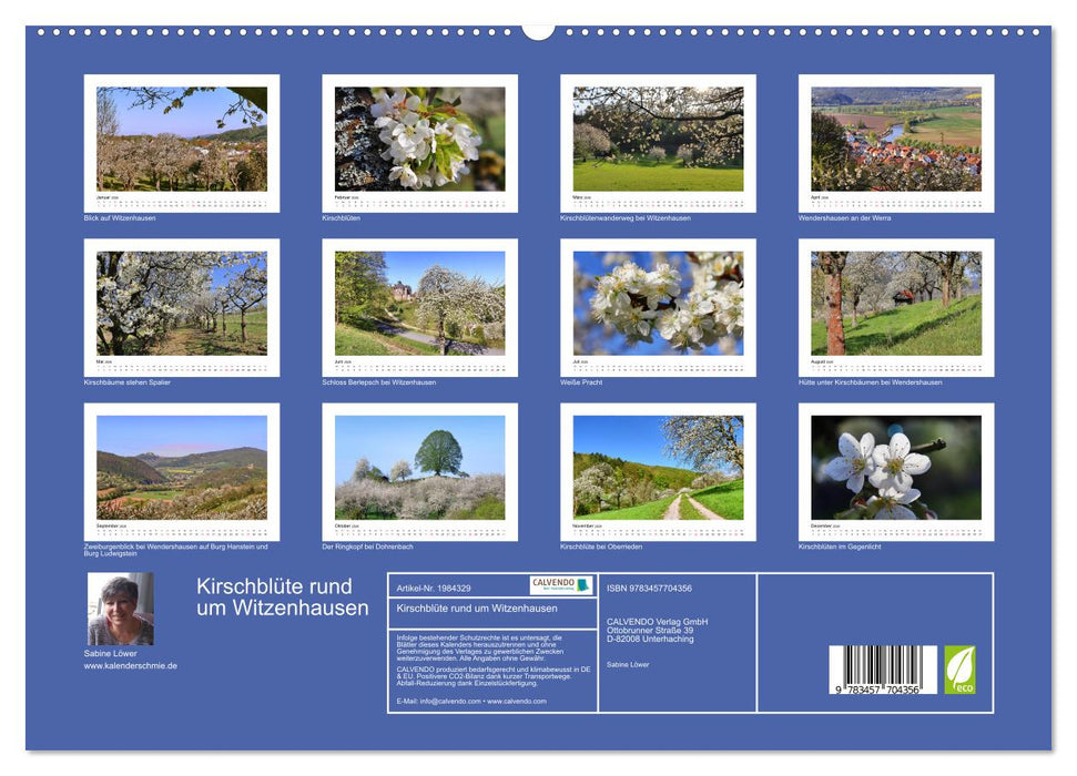 Kirschblüte rund um Witzenhausen (CALVENDO Wandkalender 2026)
