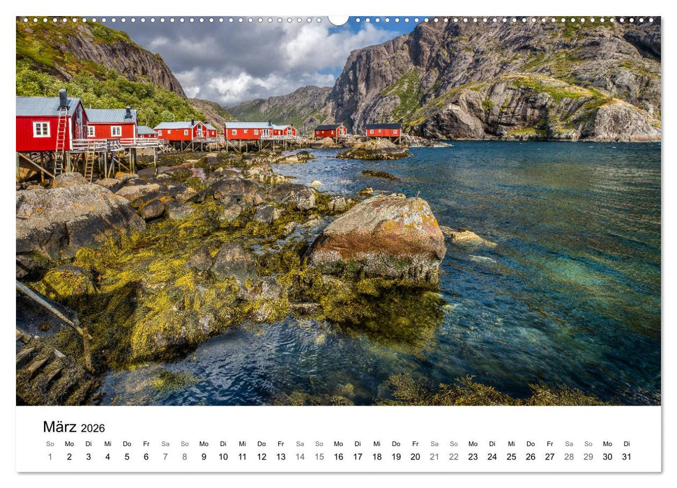 NORWEGEN - NORDMEER LANDSCHAFTEN (CALVENDO Wandkalender 2026)