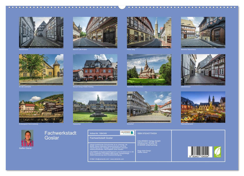 Fachwerkstadt Goslar (CALVENDO Premium Wandkalender 2026)