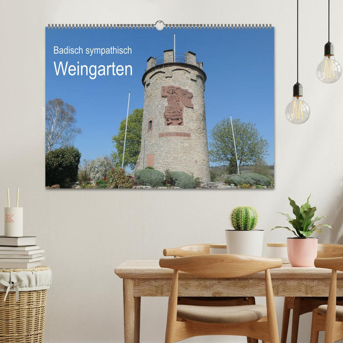 Badisch sympathisch Weingarten (CALVENDO Wandkalender 2026)