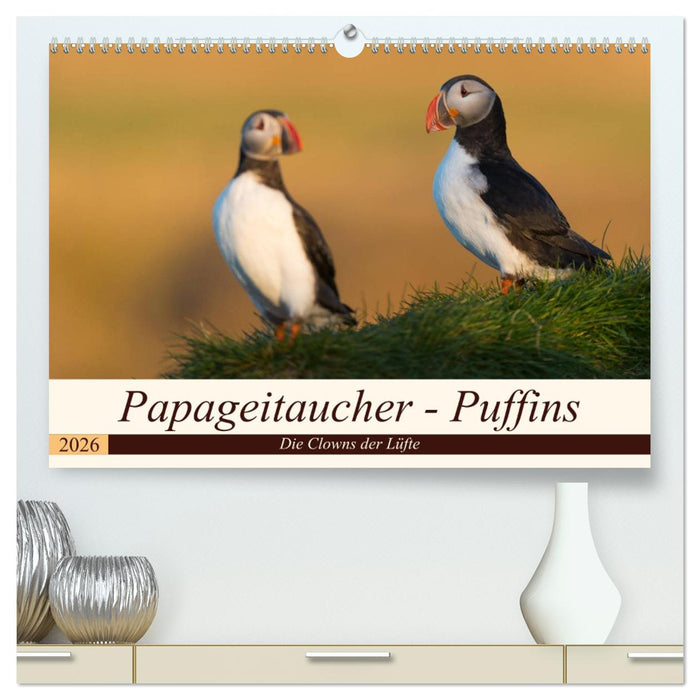 Papageitaucher - Puffins (CALVENDO Premium Wandkalender 2026)