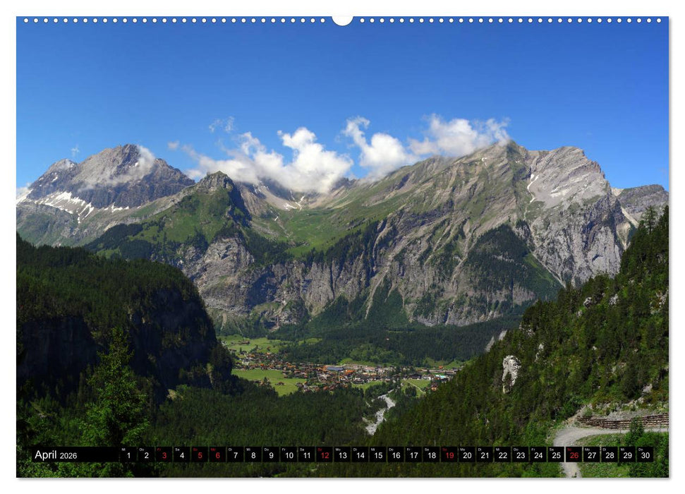 Berge im Berner Oberland (CALVENDO Premium Wandkalender 2026)