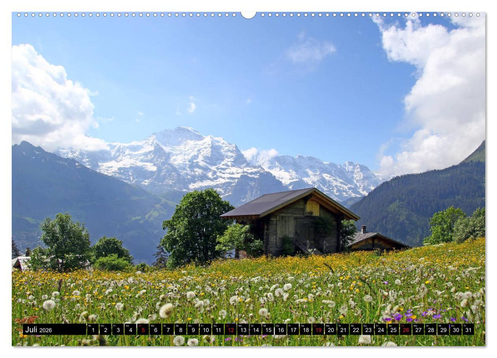 Berge im Berner Oberland (CALVENDO Premium Wandkalender 2026)