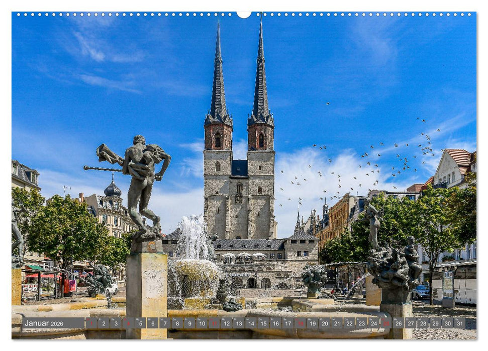 Blickpunkte Halle (Saale) (CALVENDO Wandkalender 2026)
