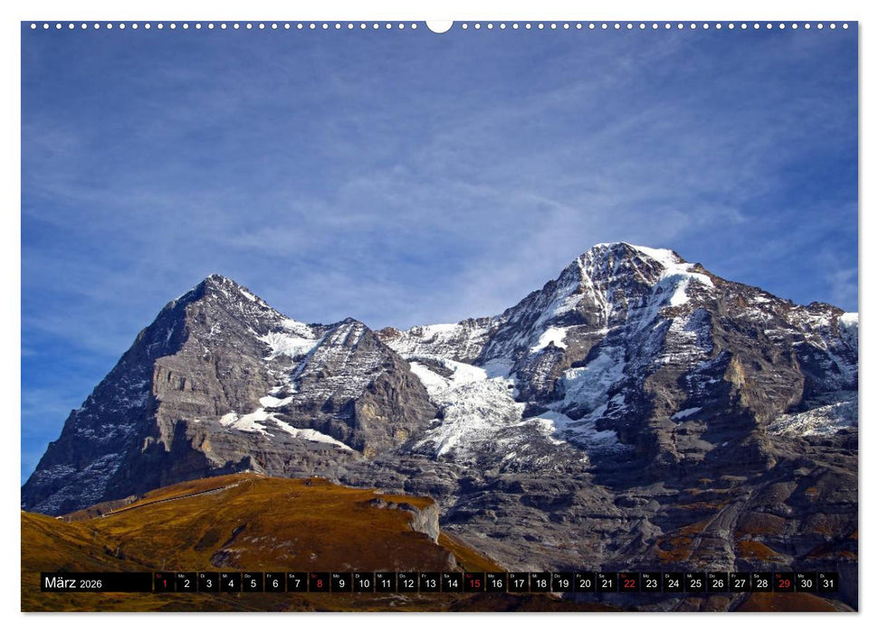 Das Dreigestirn im Berner Oberland. Eiger, Mönch und Jungfrau (CALVENDO Premium Wandkalender 2026)