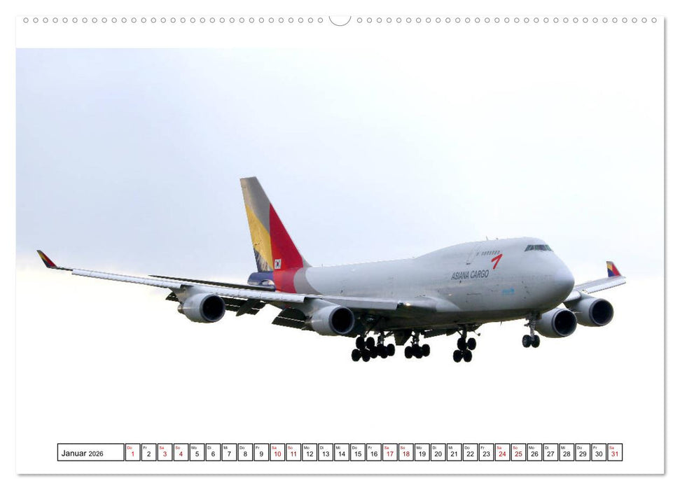 Boeing 747 - die Königin der Lüfte (CALVENDO Premium Wandkalender 2026)