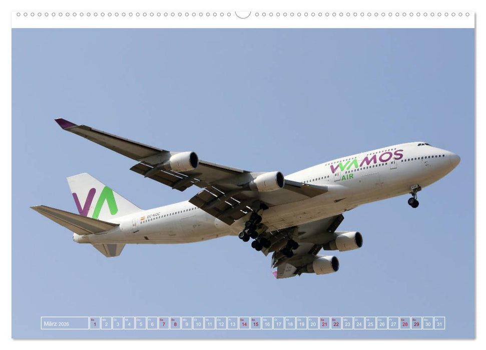 Boeing 747 - die Königin der Lüfte (CALVENDO Premium Wandkalender 2026)