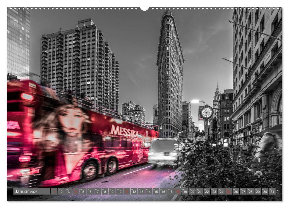 New York City - Color Glam Edition (CALVENDO Premium Wandkalender 2026)