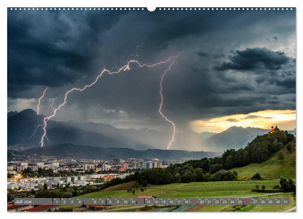 Blitz & Donner (CALVENDO Premium Wandkalender 2026)