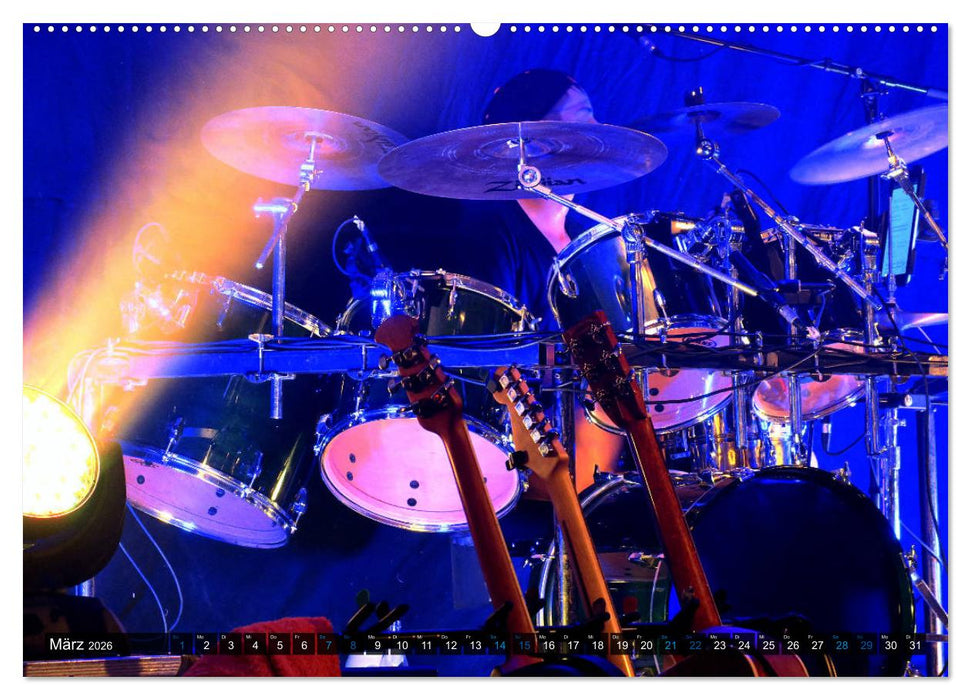 Schlagzeug Action (CALVENDO Premium Wandkalender 2026)