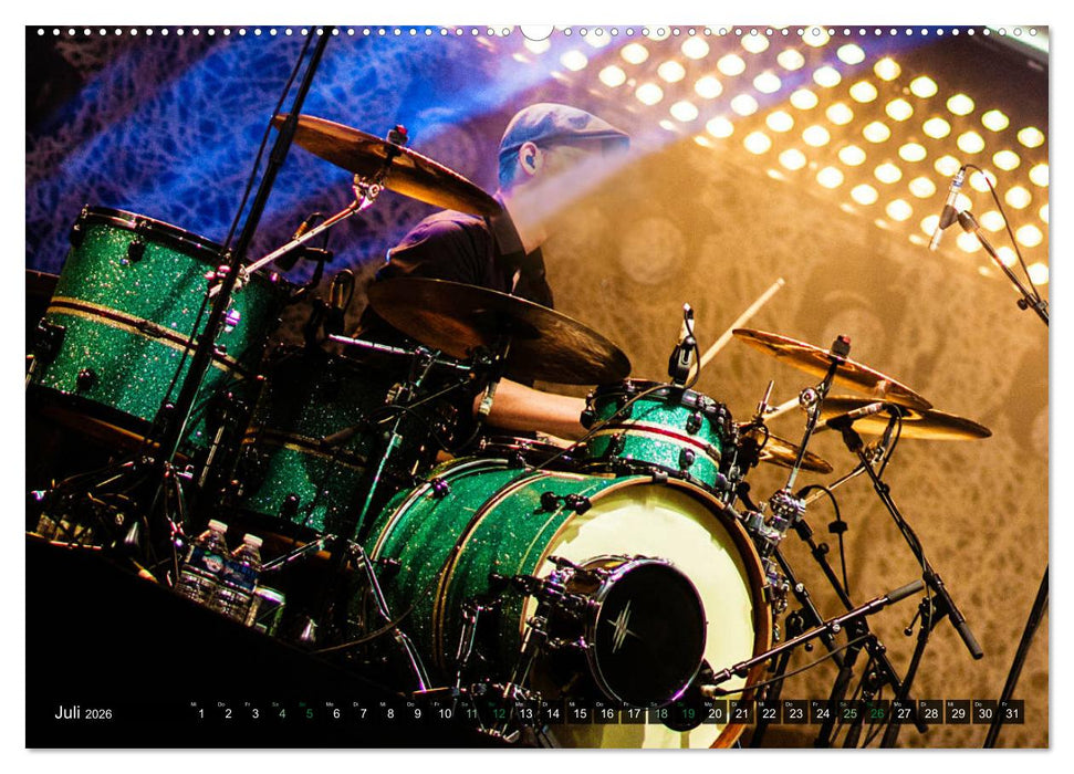 Schlagzeug Action (CALVENDO Premium Wandkalender 2026)