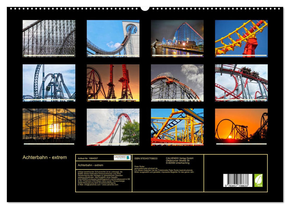 Achterbahn - extrem (CALVENDO Premium Wandkalender 2026)