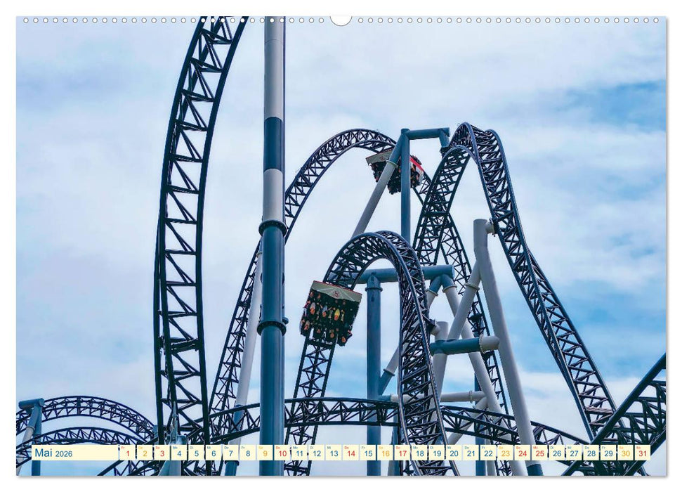 Achterbahn - extrem (CALVENDO Premium Wandkalender 2026)