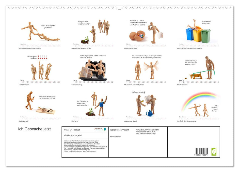 Ich Geocache jetzt (CALVENDO Wandkalender 2026)