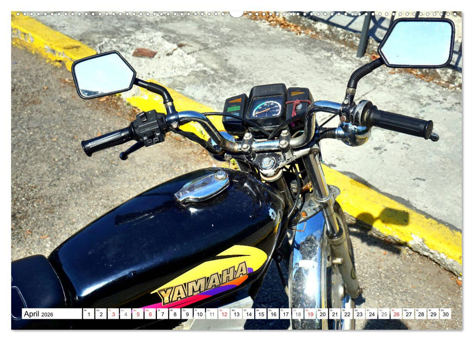 Zweirad Nostalgie - YAMAHA in Kuba (CALVENDO Wandkalender 2026)