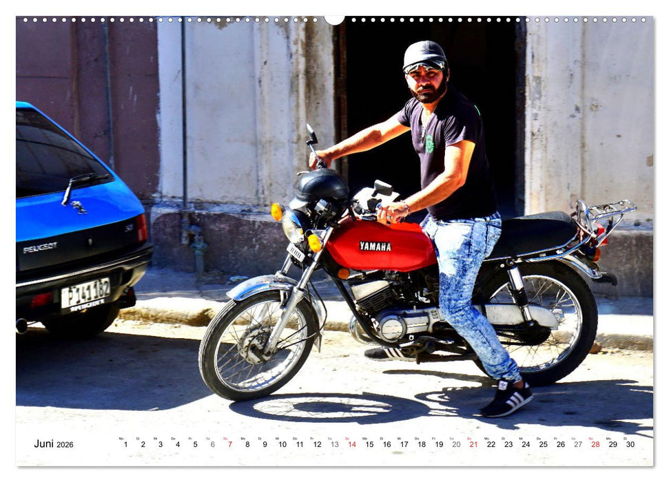 Zweirad Nostalgie - YAMAHA in Kuba (CALVENDO Wandkalender 2026)