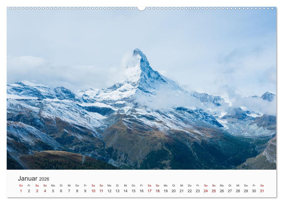 Matterhorn - Wahrzeichen der Schweiz (CALVENDO Premium Wandkalender 2026)