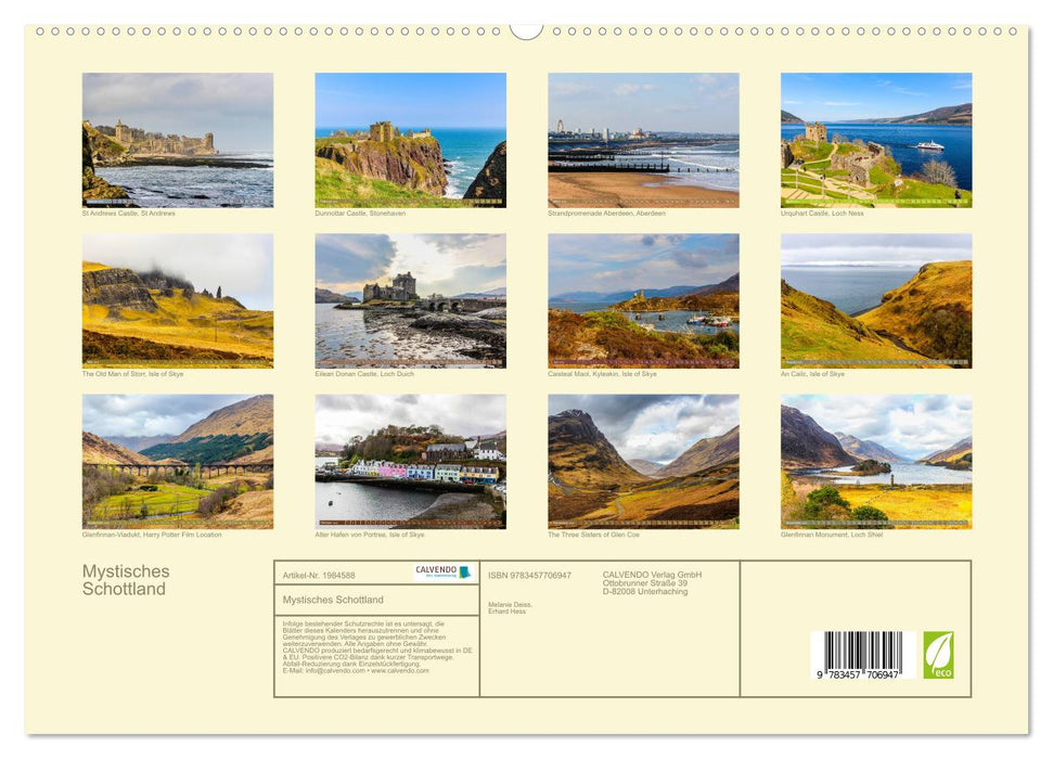 Mystisches Schottland (CALVENDO Premium Wandkalender 2026)
