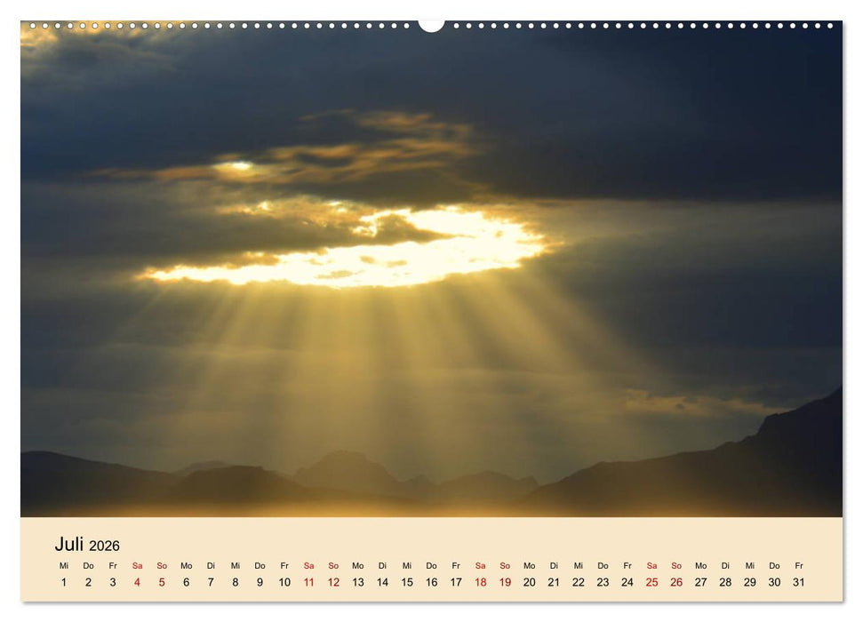 Lichtstimmungen des Nordens (CALVENDO Premium Wandkalender 2026)