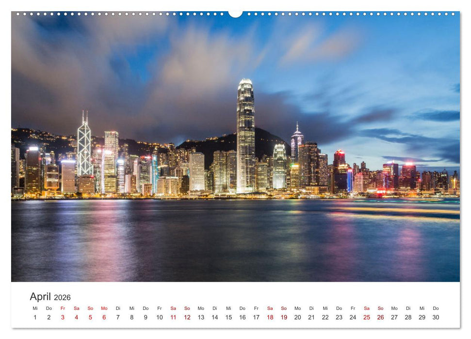 Hongkong - eine einzigartige Weltstadt (CALVENDO Premium Wandkalender 2026)