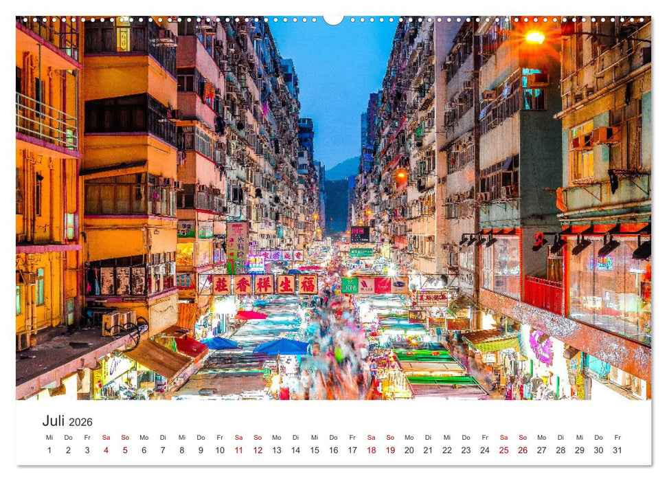 Hongkong - eine einzigartige Weltstadt (CALVENDO Premium Wandkalender 2026)