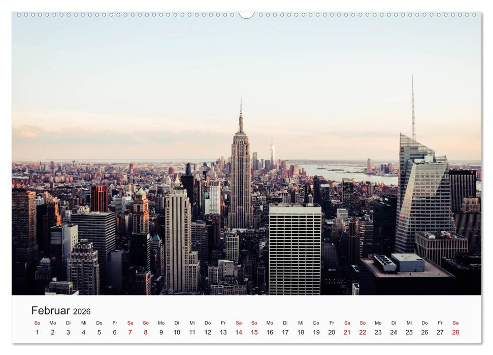 Traumstadt New York (CALVENDO Premium Wandkalender 2026)