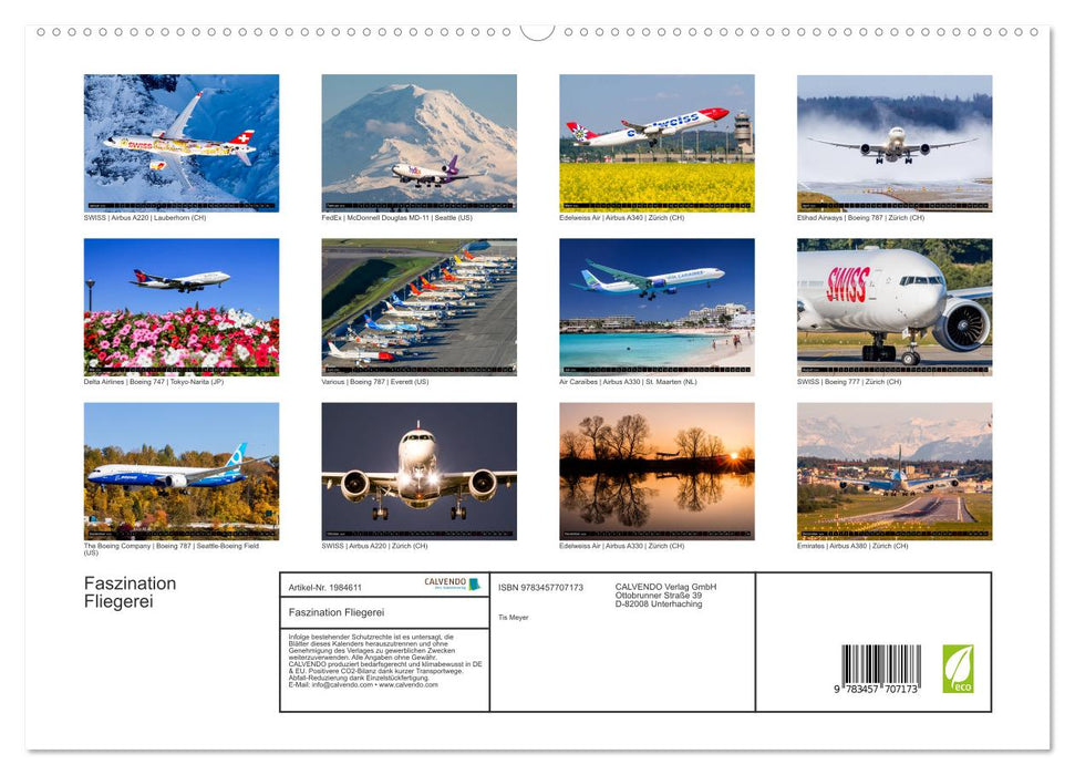 Faszination Fliegerei (CALVENDO Premium Wandkalender 2026)
