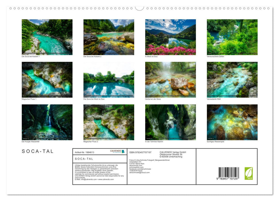 S O C A - T A L (CALVENDO Premium Wandkalender 2026)