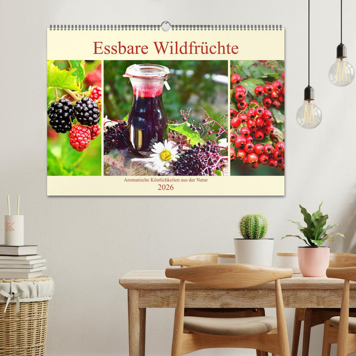 Essbare Wildfrüchte. Aromatische Köstlichkeiten aus der Natur (CALVENDO Wandkalender 2026)