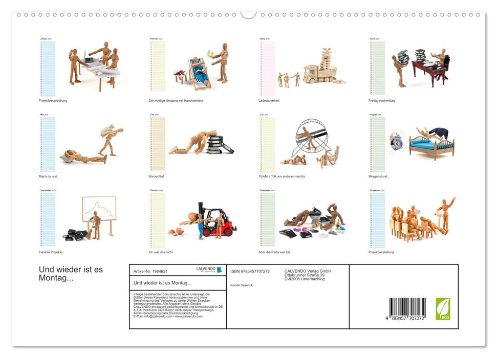 Und wieder ist es Montag... (CALVENDO Premium Wandkalender 2026)