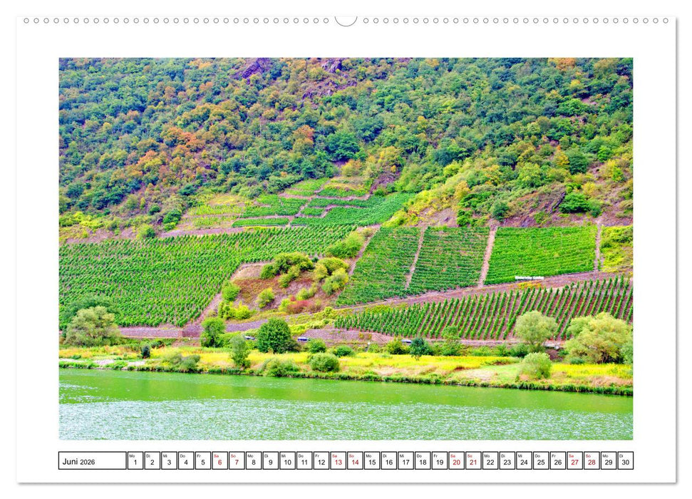Mosel - facettenreiche Flusslandschaft (CALVENDO Premium Wandkalender 2026)