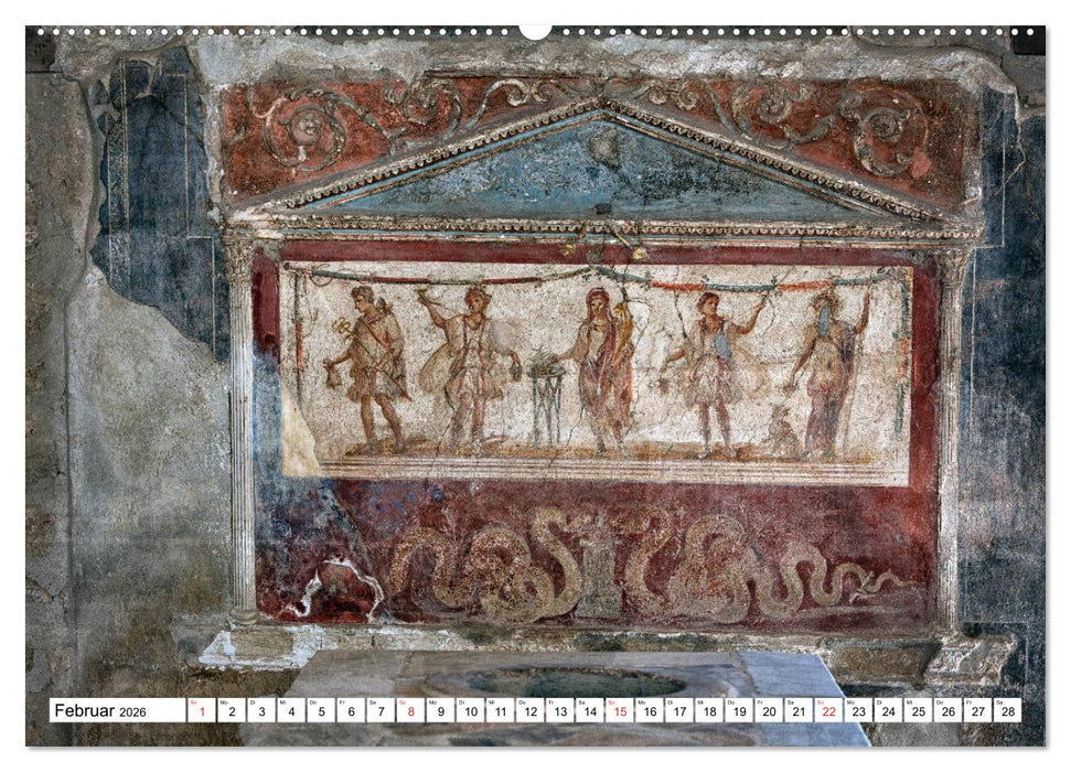 Versteinerte Stadt Pompeji (CALVENDO Premium Wandkalender 2026)