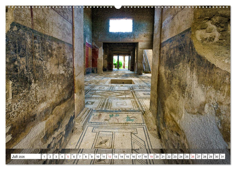 Versteinerte Stadt Pompeji (CALVENDO Premium Wandkalender 2026)