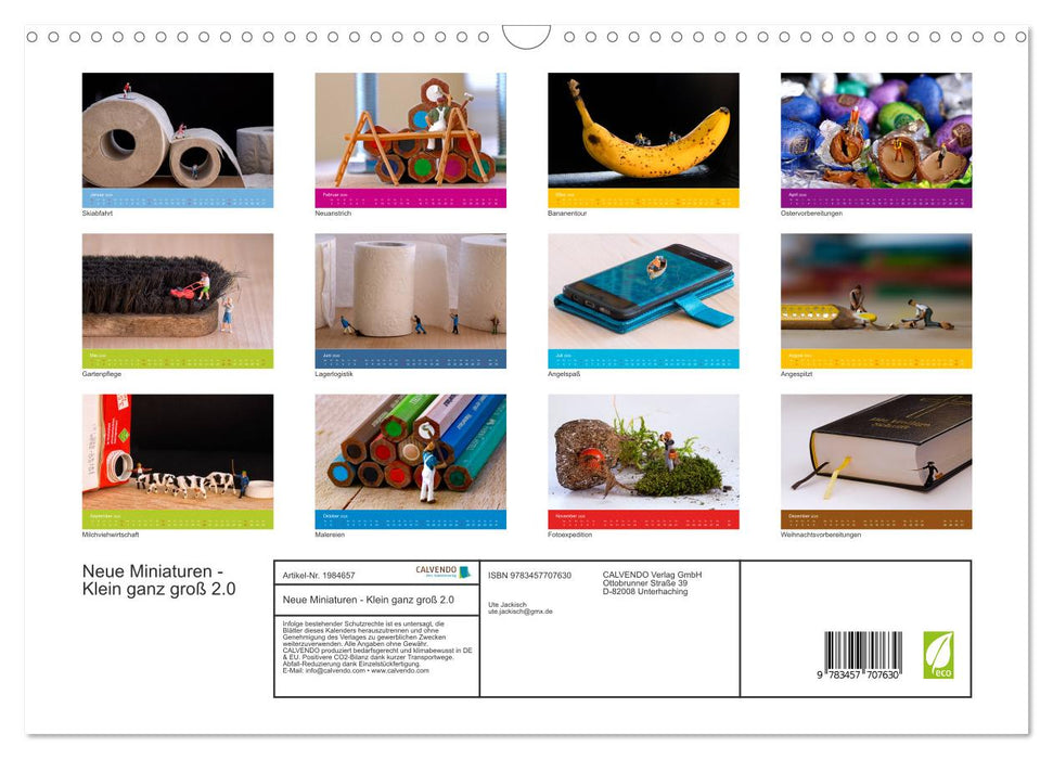 Neue Miniaturen - Klein ganz groß 2.0 (CALVENDO Wandkalender 2026)