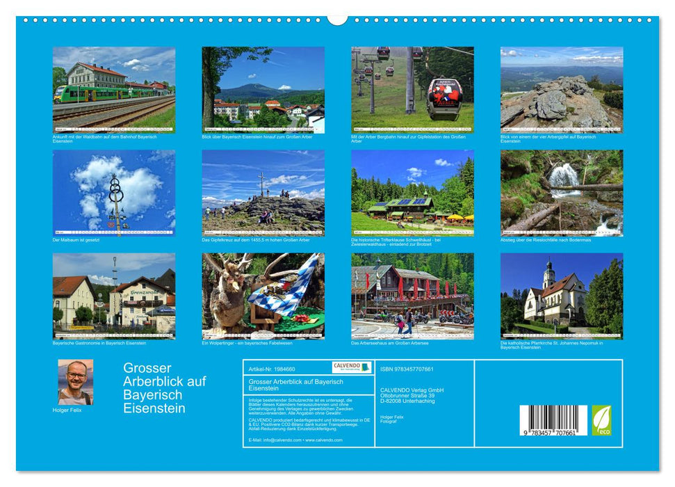 Grosser Arberblick auf Bayerisch Eisenstein (CALVENDO Premium Wandkalender 2026)