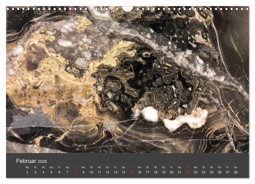 Stein, Kunst der Natur (CALVENDO Wandkalender 2026)