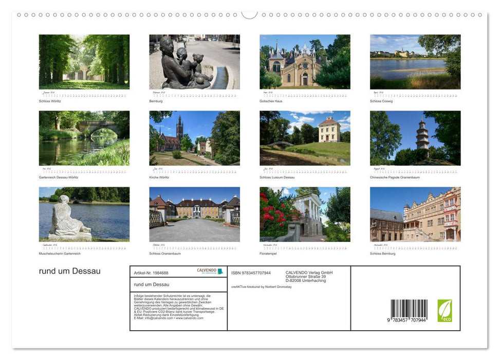 rund um Dessau (CALVENDO Premium Wandkalender 2026)