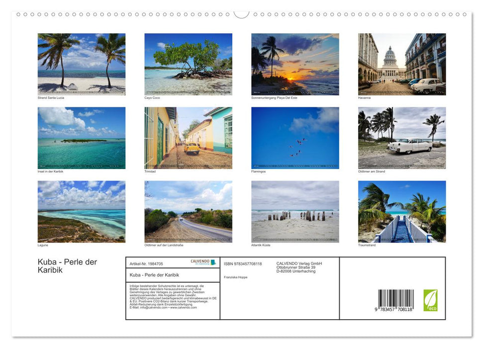 Kuba - Perle der Karibik (CALVENDO Premium Wandkalender 2026)